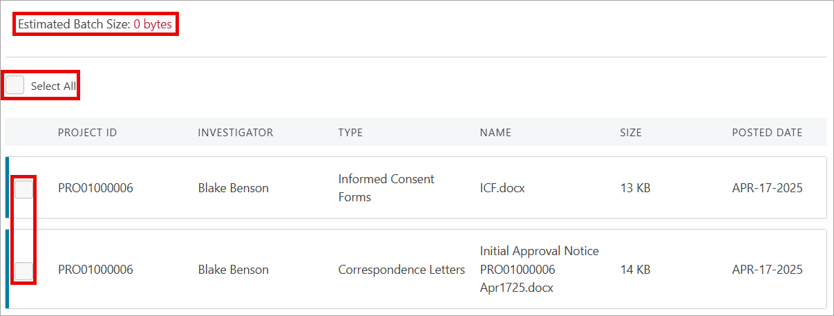 CIRBI - IRB Issued Documents - Download Documents - document list.png